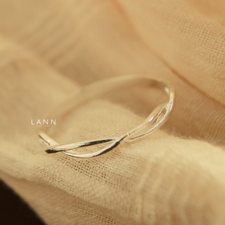 Nhẫn nửa vòng xoắn BẠC S925 LANN R170