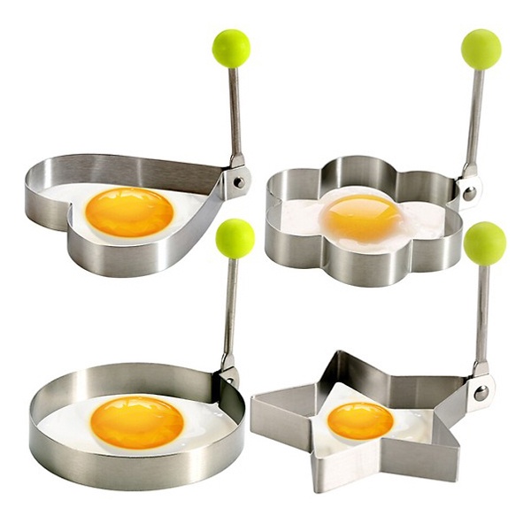 Khuôn trứng tạo hình inox đủ hình dễ thương