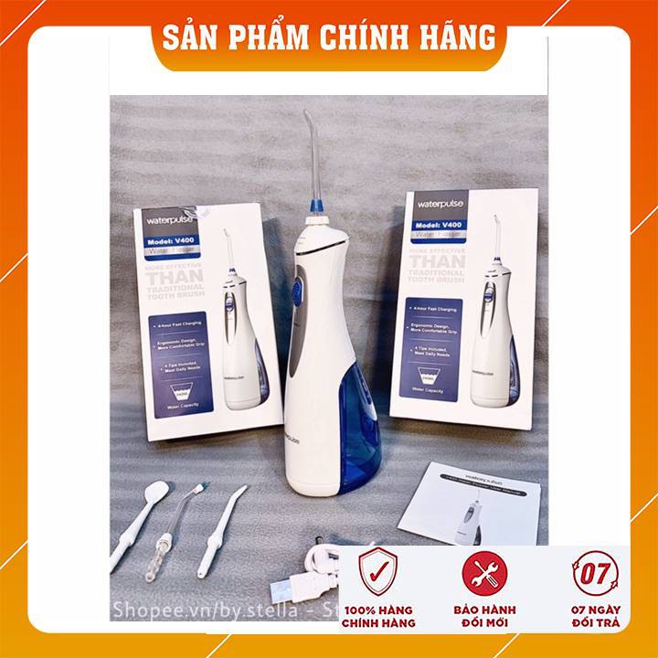 [ V400Plus ] Máy Tăm Nước Cầm Tay Chính Hãng Cao Cấp Waterpulse V400 Du Lịch Procare HF5 HF6 Oral I