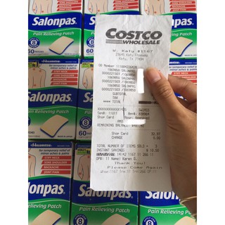 Miếng Dán Salonpas của Mỹ - 60 miếng