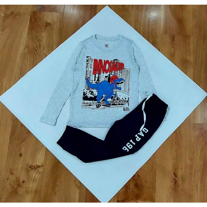 Bộ GAP quần áo dài tay size đại cho bé trai hàng VNXK 100% cotton
