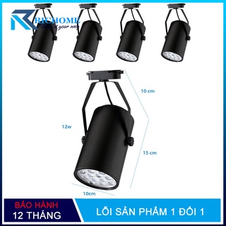 Bộ 5 đèn led rọi thanh ray 12w  ánh sáng trắng