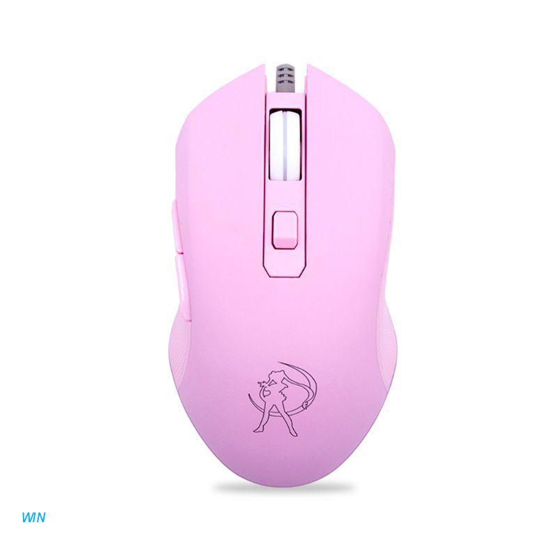 Chuột Quang Chơi Game Không Gây Tiếng Ồn Có Đèn LED 7 Màu 3200 DPI Và 6 Nút Bấm