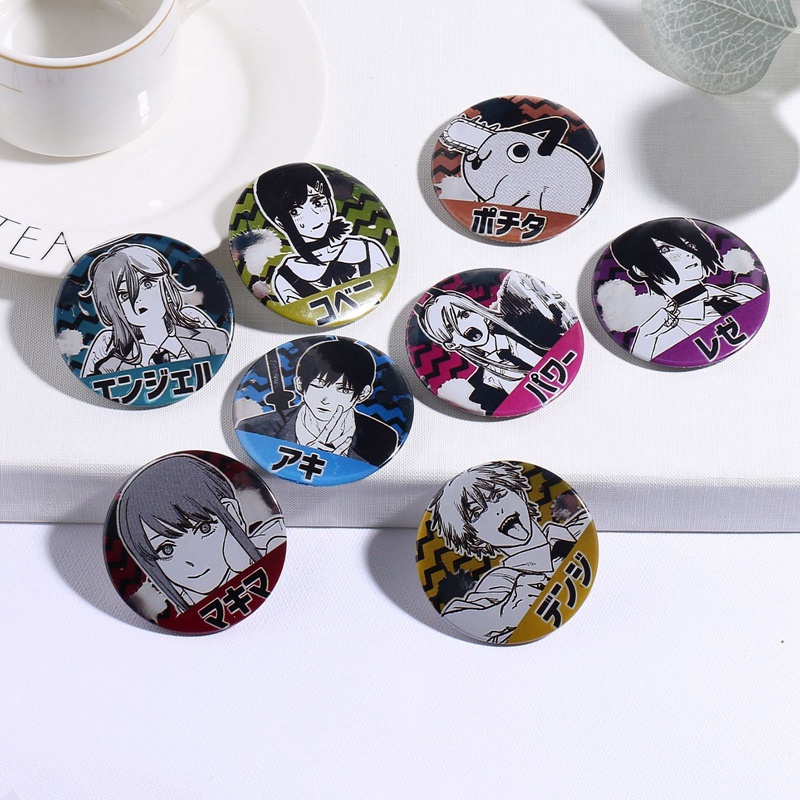 Ghim Cài Áo Hình Cưa Xích 12 Kiểu Hóa Trang Cho Nam &amp; Nữ