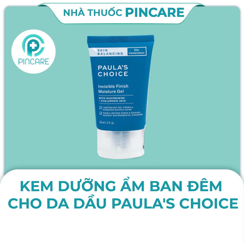 Kem dưỡng ẩm ban đêm cho da dầu Paula's Choice Skin Balancing Invisible Finish Moisture Gel-Hàng chính hãng-PinCare