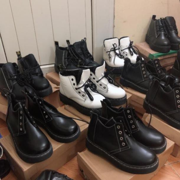 12.12 (CÓ SẴN) Giày boot cao cổ ulzzang Uy Tín - ₁