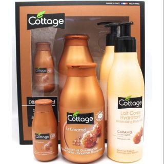 Set sữa tắm cottage hương caramel