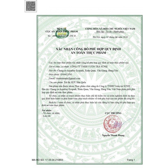 Trà tắc JeJu Hàn quốc(hộp 20 gói) | BigBuy360 - bigbuy360.vn