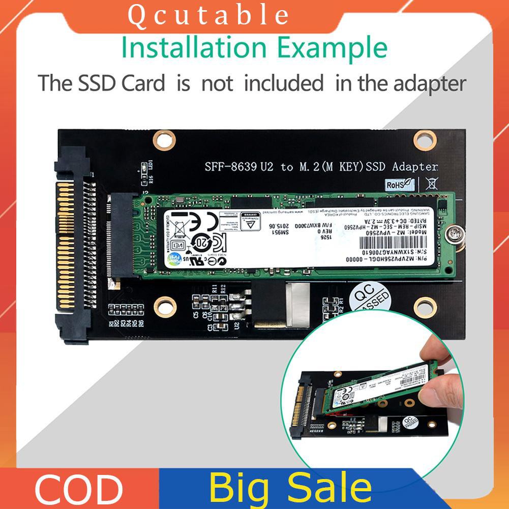 Adapter Chuyển Đổi Sff-8639 U2 Sang M.2 M Key Nvme Ssd Cho 2230 2242 2260 2280 M2 Ssd