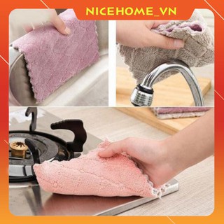 5 Khăn Lau Bếp Đa Năng 2 Mặt Siêu Thấm