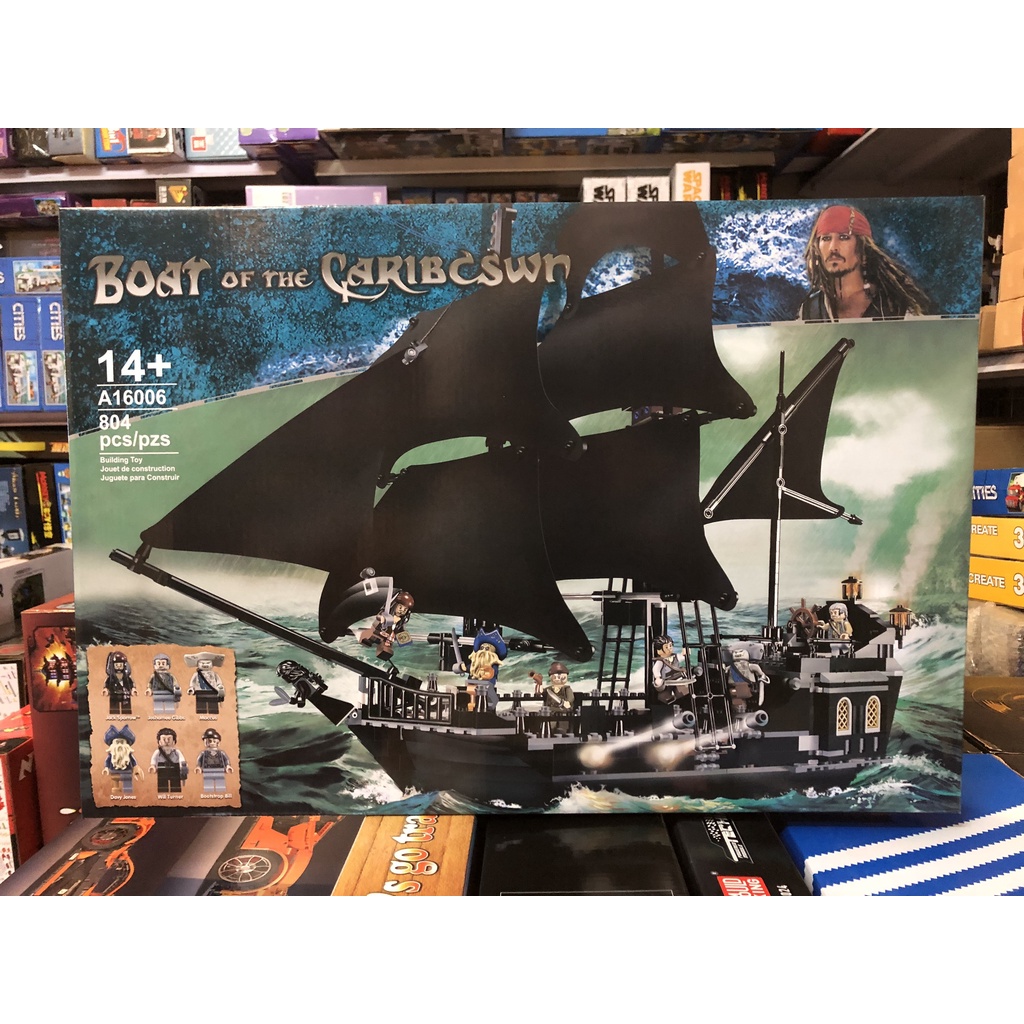 Lego - A 16006 , SY 6002 ( Xếp hình con tàu ngọc trai đen huyền thoại 804 mảnh )