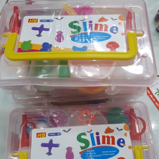 Bộ sản phẩm tự làm slime (chất nhờn ma quái)60k
