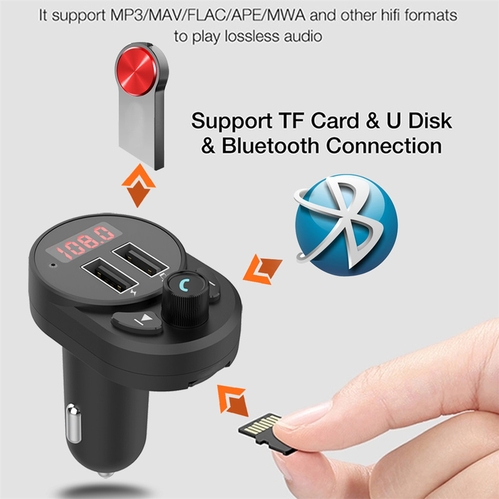 Máy Phát Nhạc Mp3 Bluetooth Cho Xe Hơi