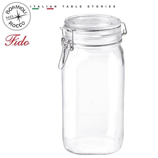 [ĐỦ SIZE - ITALIA] Hũ thủy tinh nắp cài kín hơi Fido 1500ml (Bormioli Rocco)