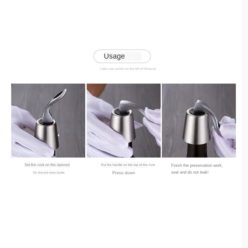 Nút đậy chai rượu vang bằng thép không gỉ