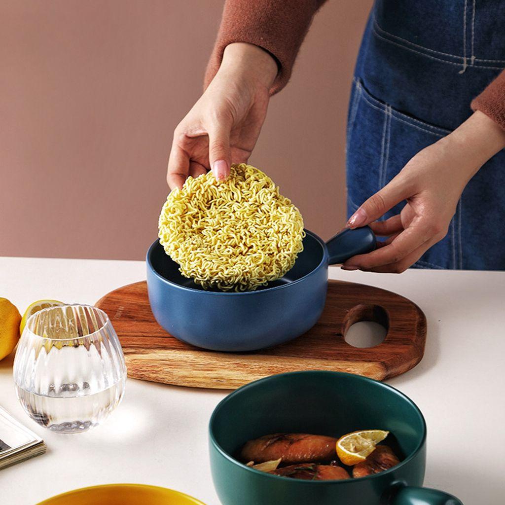 Bát Ăn Mì / Salad / Trái Cây Dung Tích Lớn Có Tay Cầm An Toàn Có Thể Dùng Trong Lò Vi Sóng