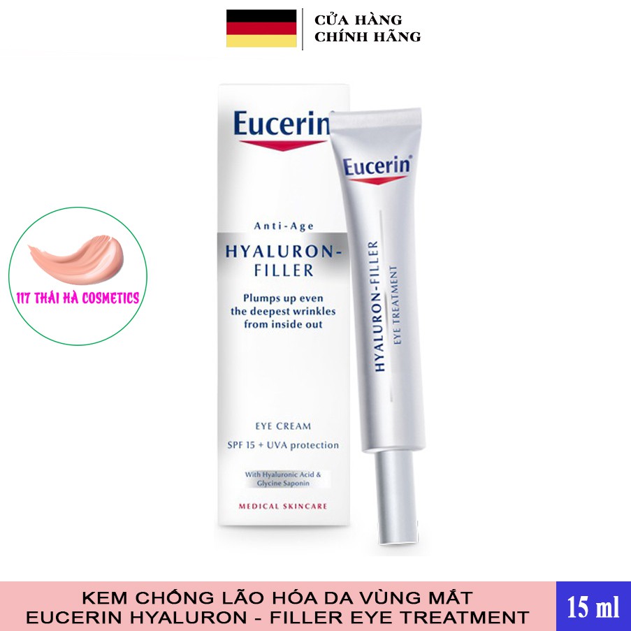 Kem ngăn ngừa lão hóa cho vùng mắt Eucerin Hyaluron Filler 15ml