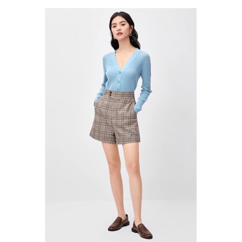 quần short lưng caooo phong cách retro