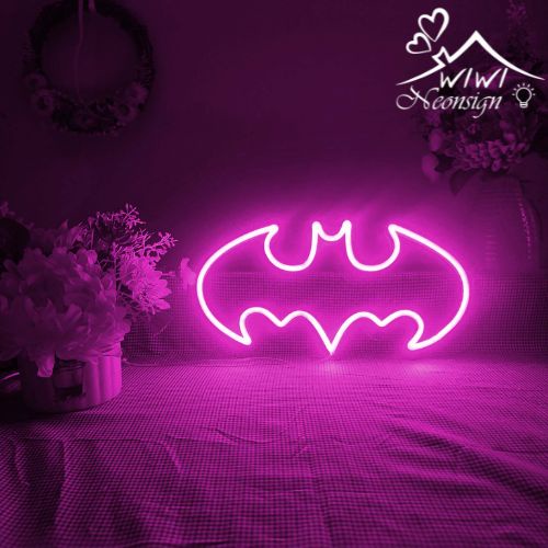 Đèn led neon hình logo batman | 30x16 cm | Đèn led neon theo yêu cầu trang trí decor quà tặng cực chất