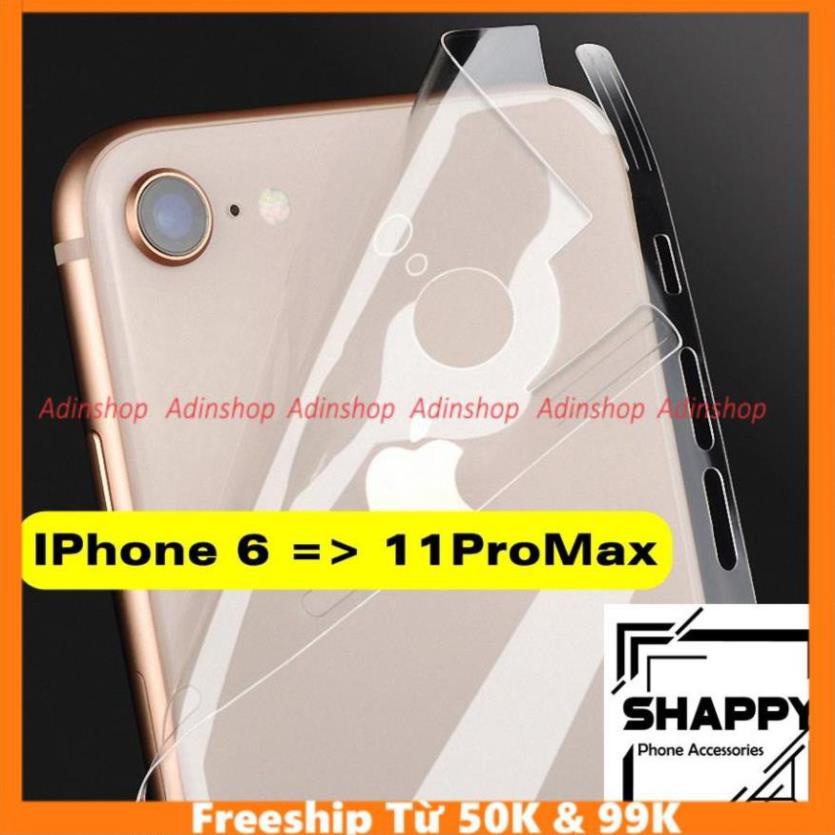 Skin Dán Trong Suốt PPF Full Viền, màn hình Cho Các Dòng iPhone 6,6s/6p,6sp/7,8/7p,8p/x/xr/xsmax/11/11pro/11promax