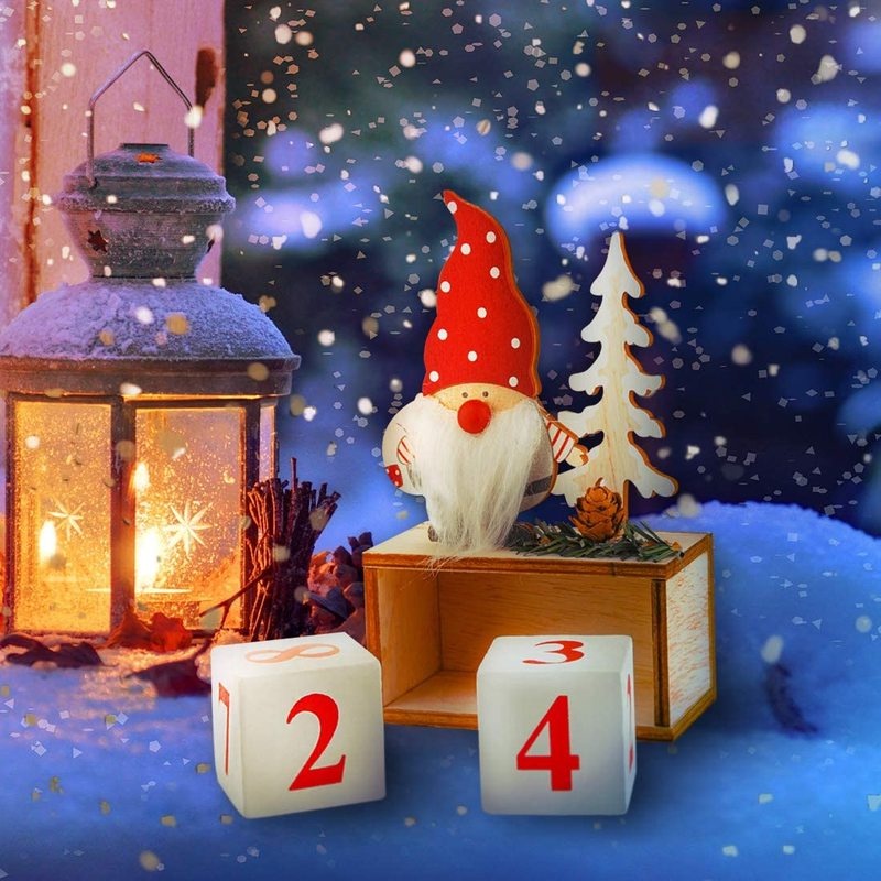 Lịch Để Bàn Đếm Ngược Hình Ông Già Noel Hoạt Hình Sáng Tạo Trang Trí Nhà Cửa / Tiệc Giáng Sinh