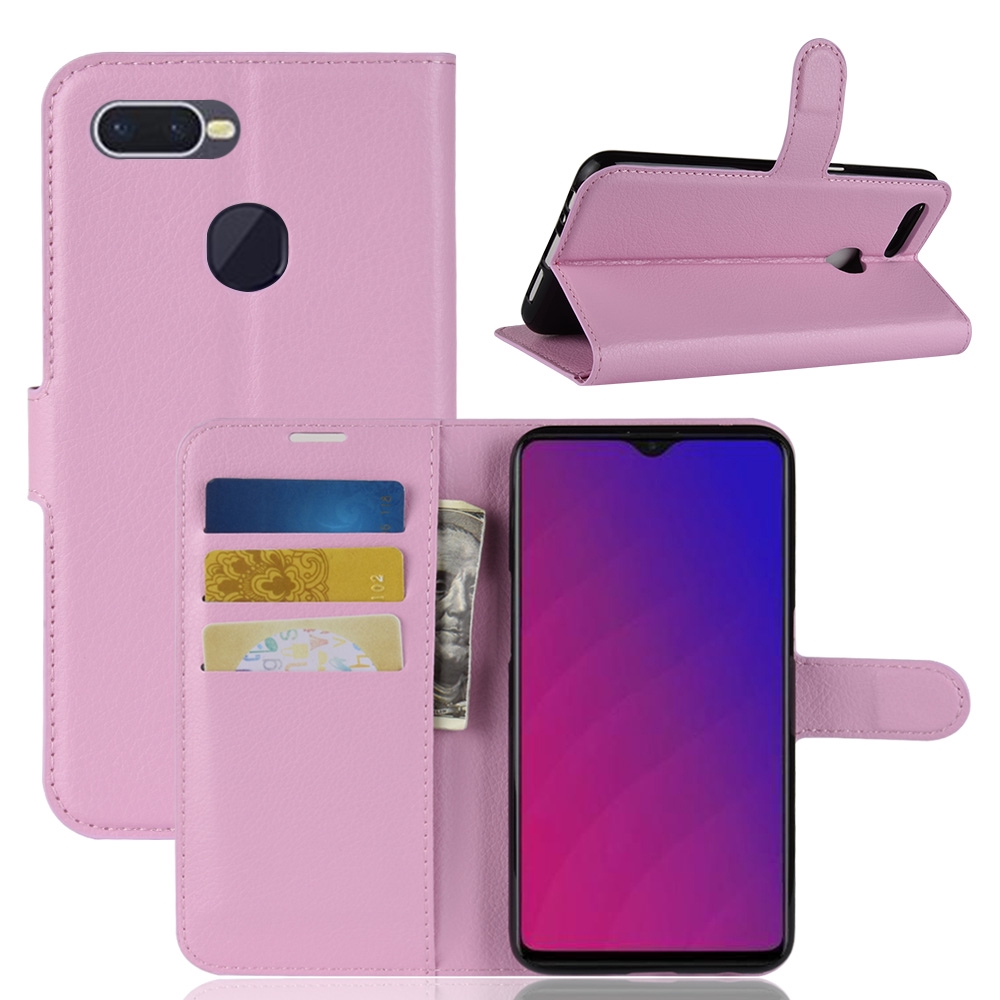 Bao da điện thoại dạng ví trơn bóng cho dòng OPPO F9 / F9 Pro | BigBuy360 - bigbuy360.vn