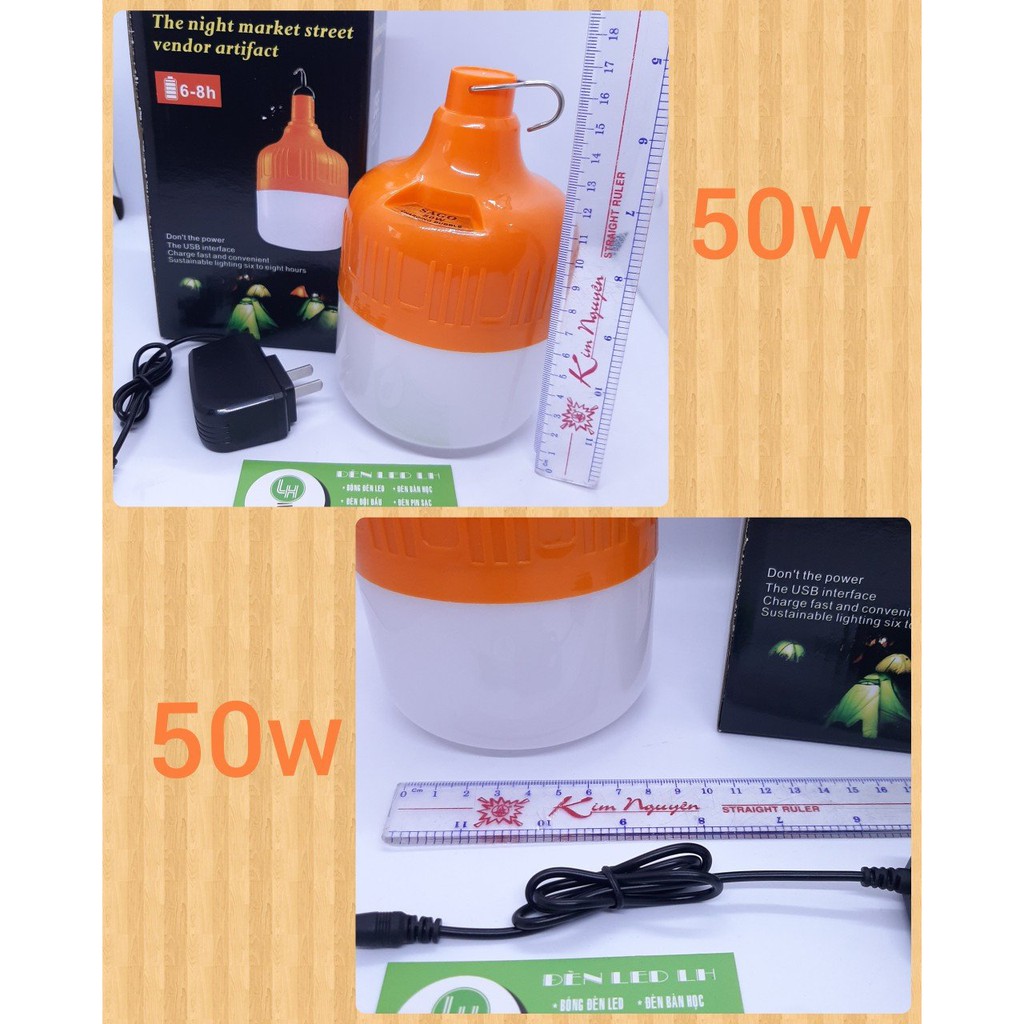 BÓNG ĐÈN LED SẠC TICH ĐIỆN 50W - 80W - 2 PIN SẠC DUNG LƯỢNG CAO - LOẠI TỐT | BigBuy360 - bigbuy360.vn