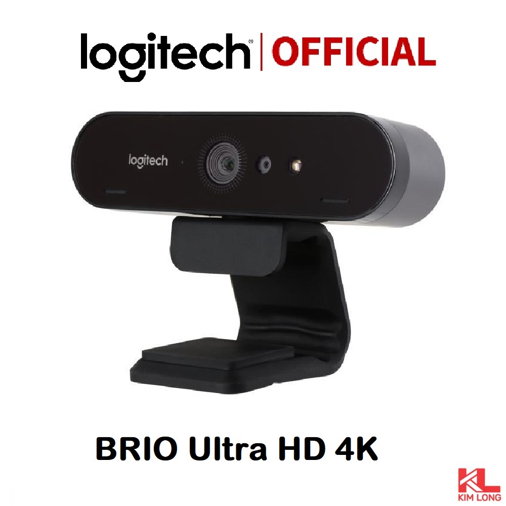 Webcam Logitech BRIO 4K Ultra HD - Bảo hành 3 năm chính hãng