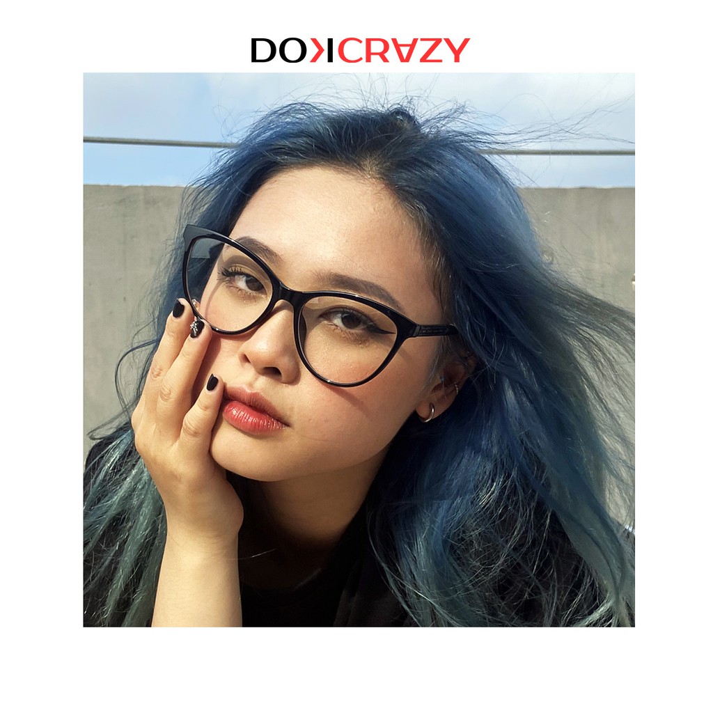 Gọng kính mắt mèo cao cấp CHEZZY local brand DOKCRAZY mắt giả cận không độ thời trang nữ style retro hot trend Hàn Quốc | BigBuy360 - bigbuy360.vn