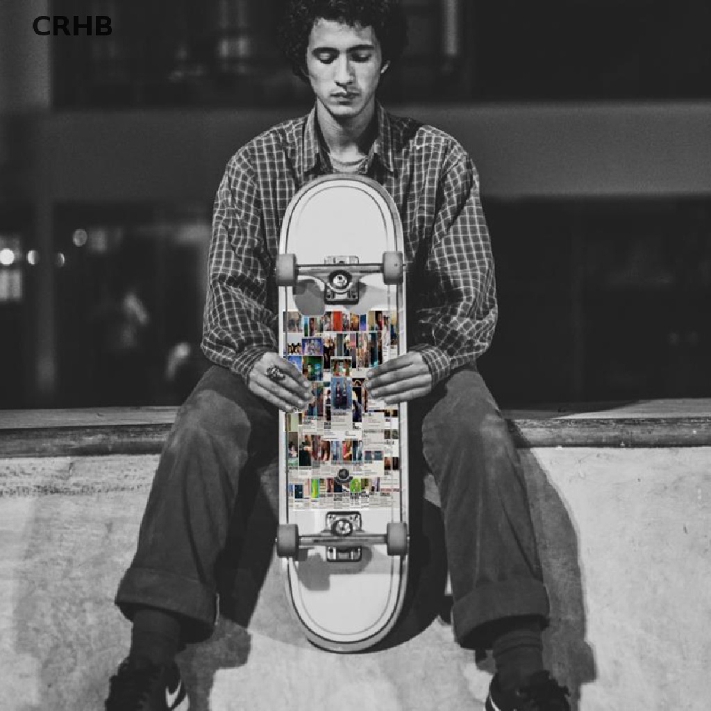 Set 64 Tấm Poster Dán Trang Trí Hành Lý / Guitar Bằng PVC Phong Cách Graffiti Mới