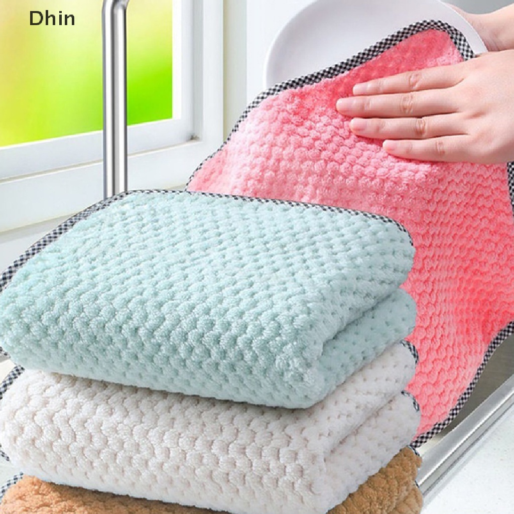 Khăn Lau Chén Dĩa Dày Dặn Chống Dính Dầu Tiện Dụng Cho Nhà Bếp