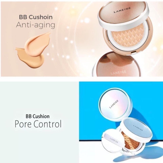 Laneige BB Cushion Anti Aging SPF 50+ PA+++ Phấn nước Chống Lão Hóa BB Cushion cho da săn chắc, trẻ trung, mịn màng