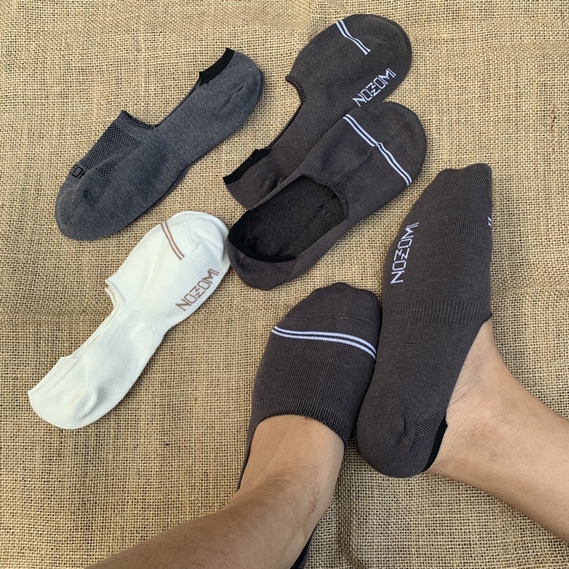 Tất vớ lười cotton lưới thoáng khí, silicon chống tuột gót siêu mát mát mùa hè