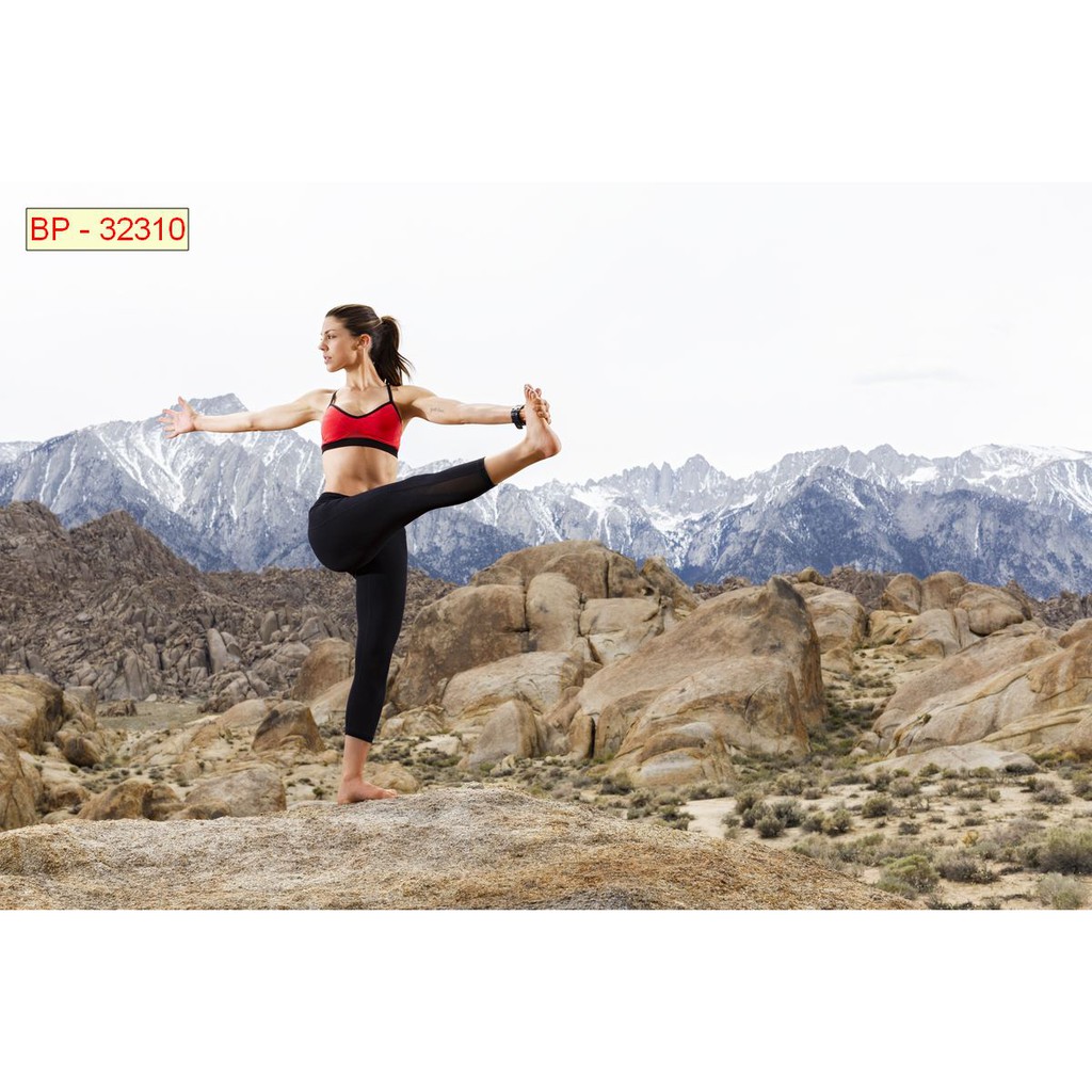 Tranh lụa 3d trang trí chủ đề Yoga Thước 1,5m x 2m YOGA 3