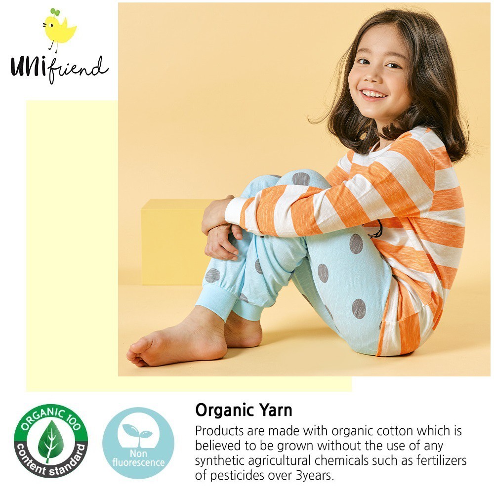 Bộ Đồ Ngủ Tay Dài 100% Cotton Dành Cho Bé Gái