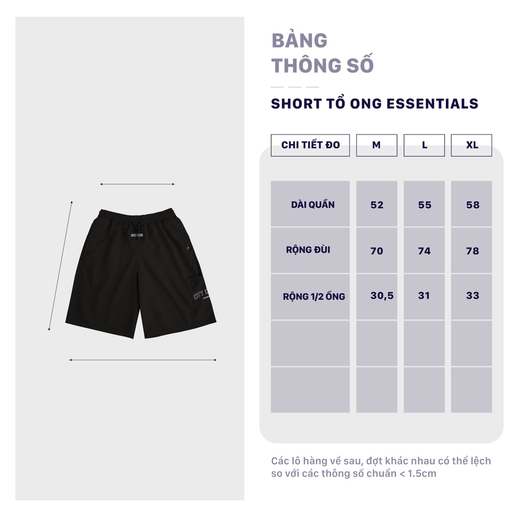 Đồ bộ local brand thun tổ ong Essentials City Cycle chất cotton form rộng nam nữ oversize unisex