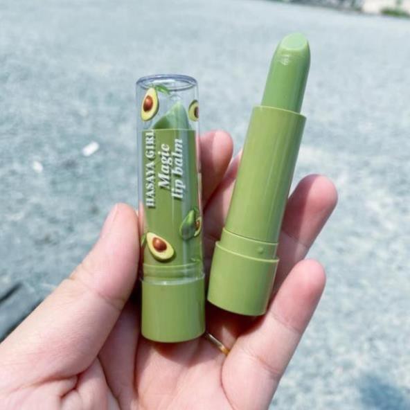 Son dưỡng môi Trái Bơ Hasaya Girl Soft Avocado lipbalm chính hãng  mềm môi hồng môi căng mịn