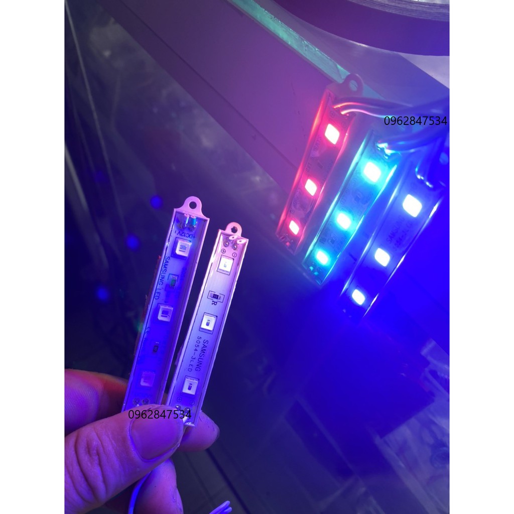 2 thanh led 3 bóng 12v cho xe máy