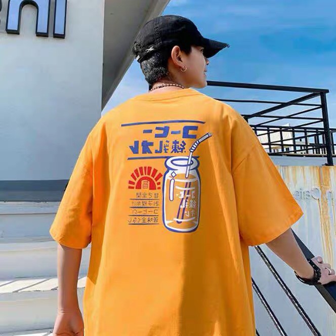 Áo thun tay lỡ WIND phông unisex form rộng Vitamin C thời trang nam nữ oversize