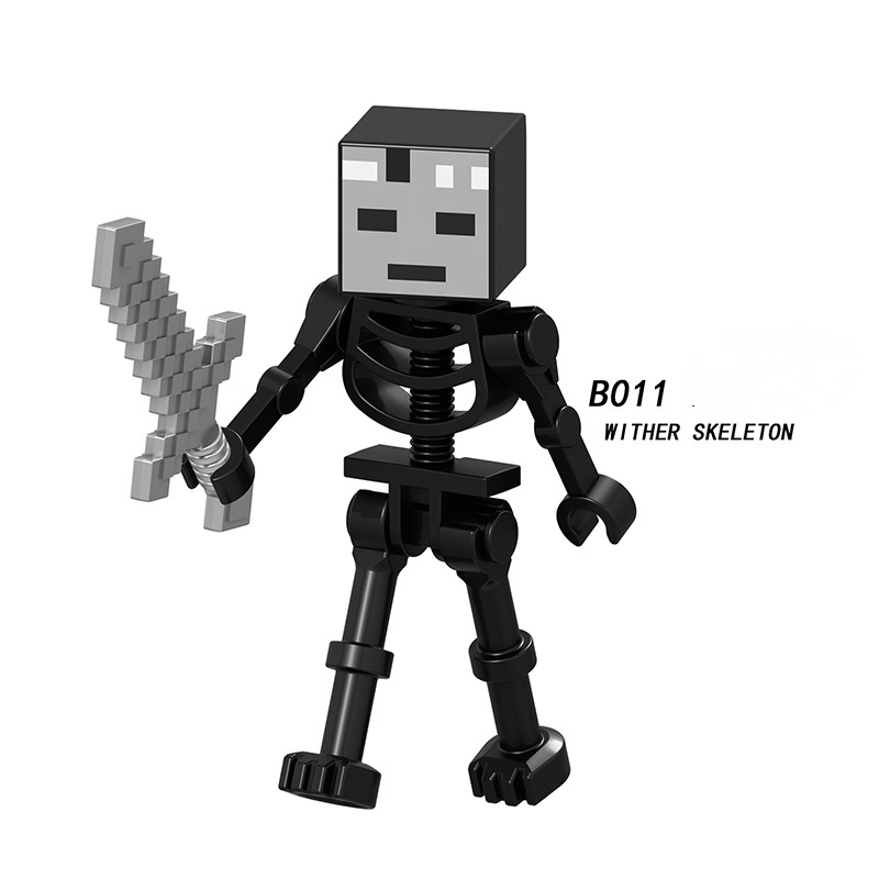 Mô Hình Lego Nhân Vật Steve Enderman Skeleton