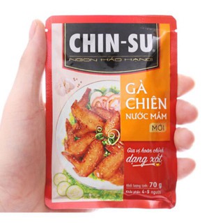 10 gói Xốt Chinsu Gà chiên nước mắm gia vị hoàn chỉnh 70gr