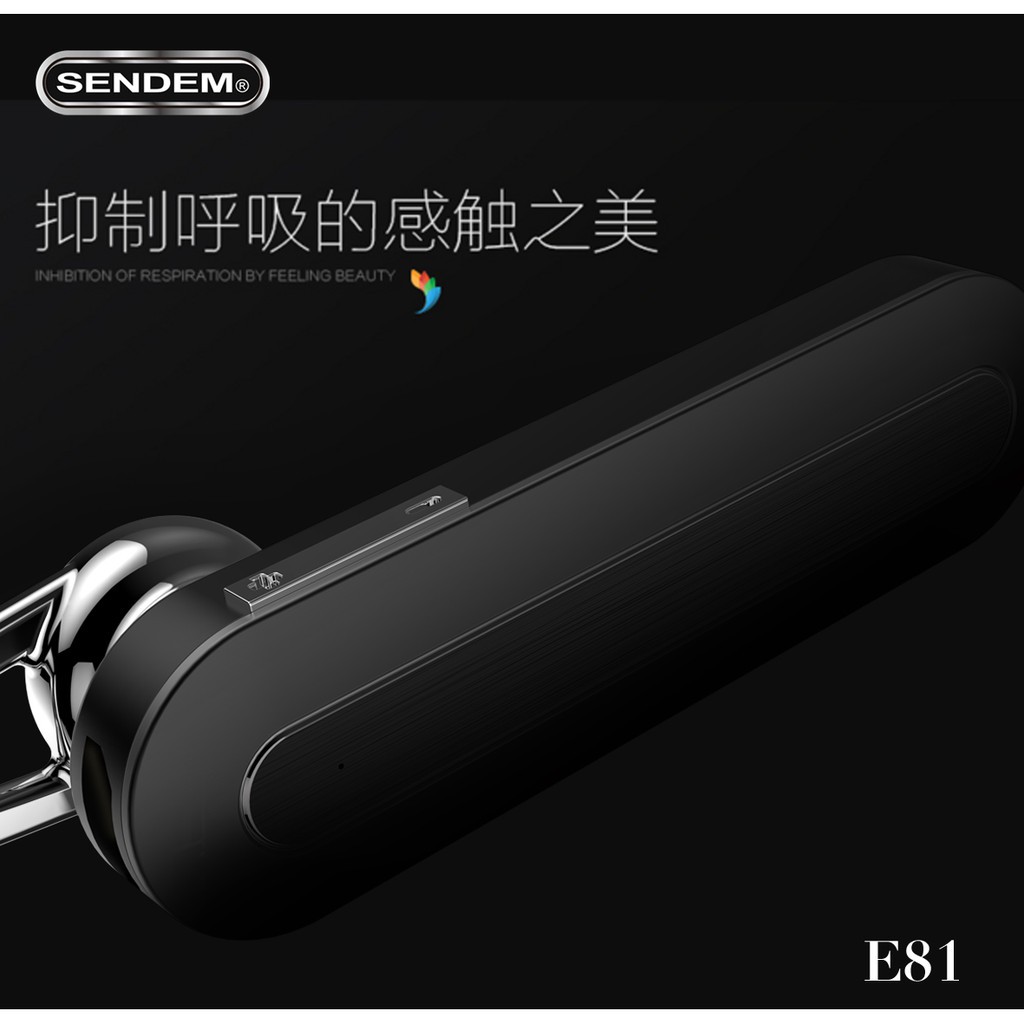 Tai nghe Bluetooth Sendem E81 sang trọng giá rẻ xịn đẹp chính hãng nghe nhạc gọi điện nhỏ gọn kết nối không dây siêu bền