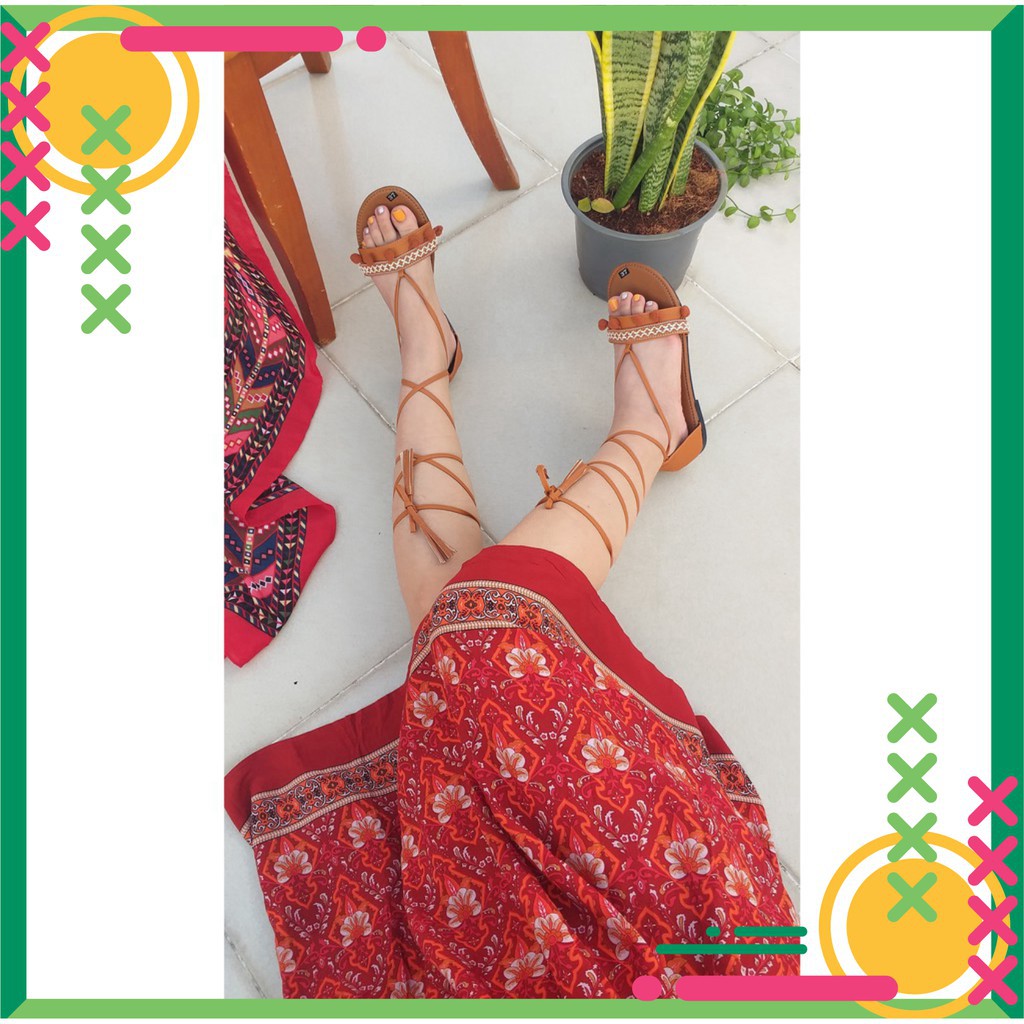 Giày Sandal Phong Cách Boho