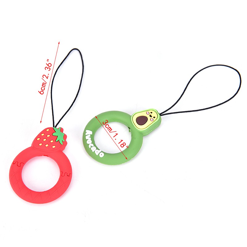 Dây Đeo Điện Thoại Bằng Silicon Hình Hoạt Hình 3D Chống Thất Lạc