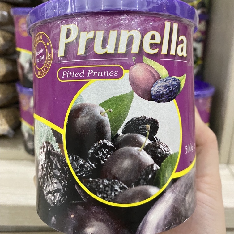 Mận đen sấy dẻo Chile  hộp 500gram, ngọt vừa và vị chua thanh mát