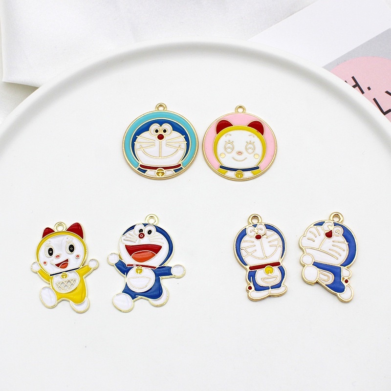[ FREE SHIP] Charm Đoraemon đáng yêu làm keyring, móc khoá, trang trí,...