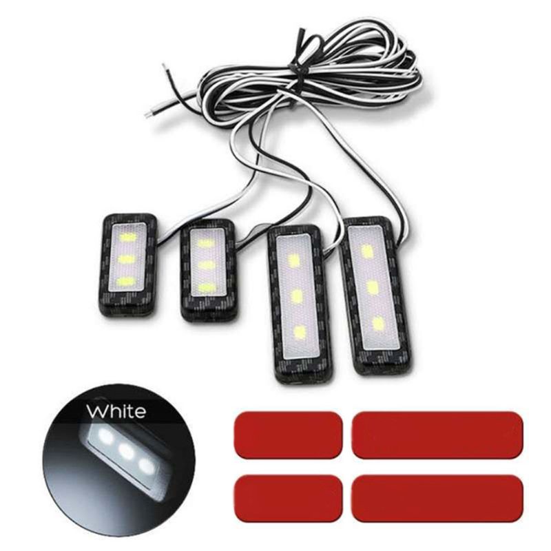 Set 4 Đèn LED Neon Mini Trang Trí Nội Thất Xe Hơi