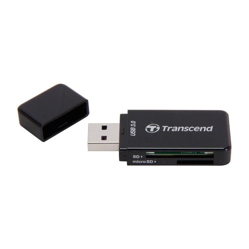 Đầu đọc thẻ nhớ 3.0 / 3.1 Transcend RDF5K Gen - hỗ trợ khe microSD/SD (Đen)