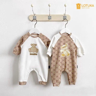 Body Dài Tay LOTUKA Vải Thun Cho Bé Size 3-12Kg