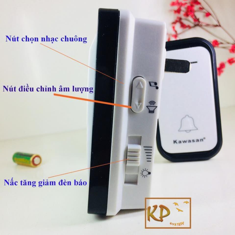 Chuông cửa không dây pin kín nước lắp ngoài trời kawasan DB658